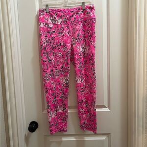 UPF 50+ Luxletic 24" Weekender High Rise Midi Legging Plumeria Pink Size Large